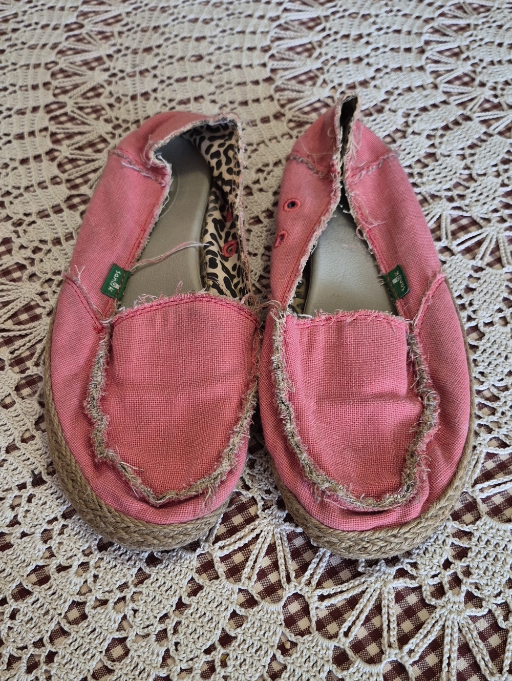Coral Casual Slip-On Espadrille Flats